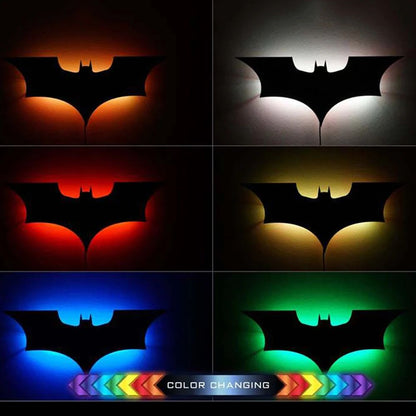 Modern Wooden LED Wall Lamp with Remote – 16-Color Dimmable Night Light