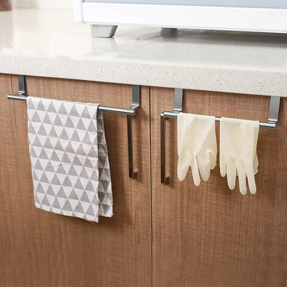 Stainless Steel Bathroom Kitchen Towel Rack, Cabinet Door Towel Holder
