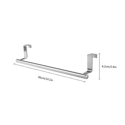 Stainless Steel Bathroom Kitchen Towel Rack, Cabinet Door Towel Holder