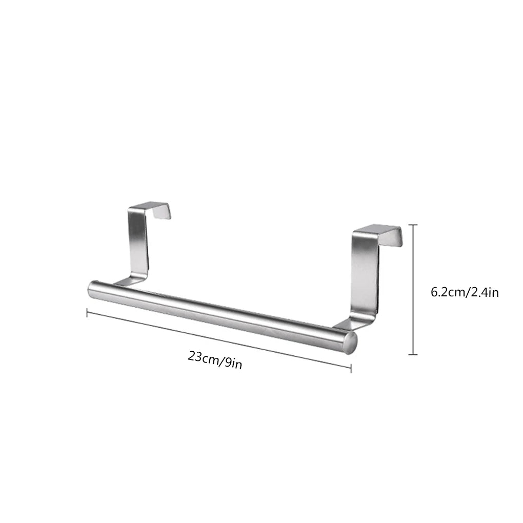 Stainless Steel Bathroom Kitchen Towel Rack, Cabinet Door Towel Holder