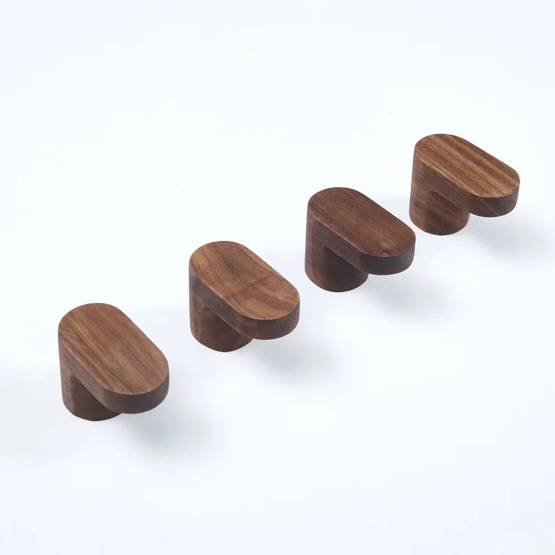 Natural Wood Wall Hook Rack - wall mounted coat rack & Key Holder for Entryway, Bathroom, and Bedroom