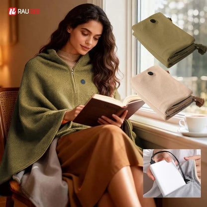 USB Heated Wearable Shawl Blanket