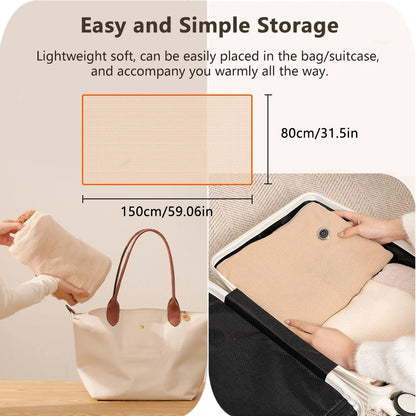 USB Heated Wearable Shawl Blanket