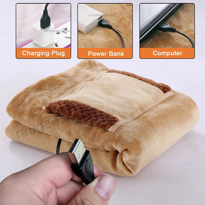 USB Rechargeable Warming Blanket Hand Warmer