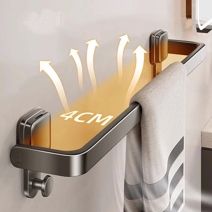 FlexiHold No Drill Towel Bar – Folding Suction Cup Wall Mount Towel Holder