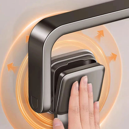 FlexiHold No Drill Towel Bar – Folding Suction Cup Wall Mount Towel Holder