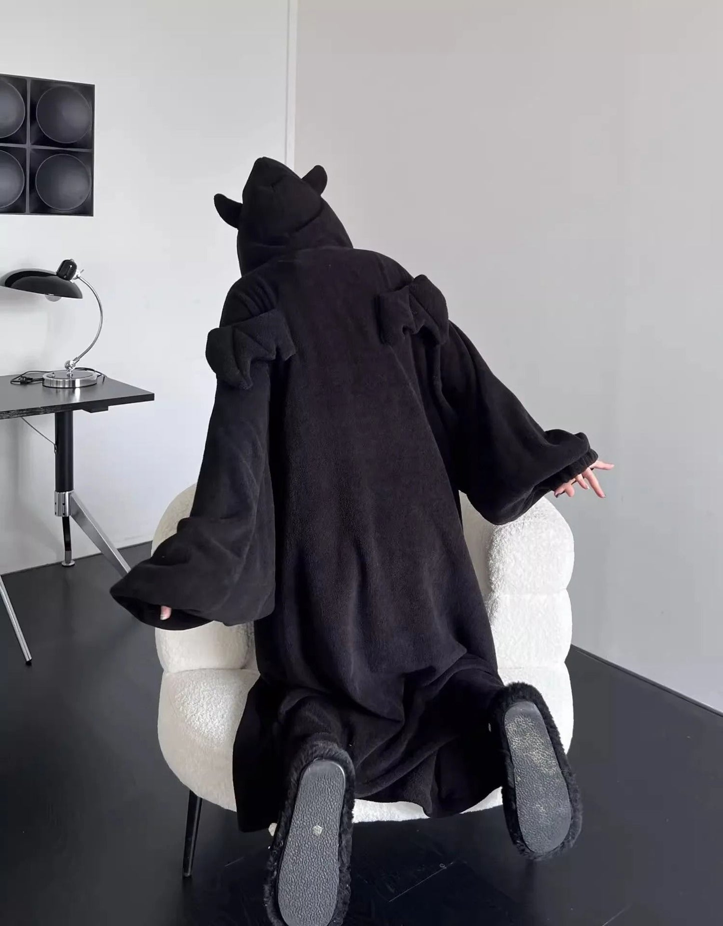 Thickened Padded Pajamas – Oversized Hooded One-Piece Sleepwear & Luxury Winter Homewear