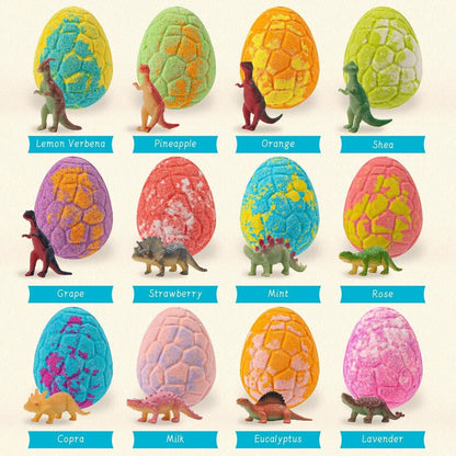 DinoFizz Dinosaur Bath Bombs for Kids 12 Pack Surprise Gift Set