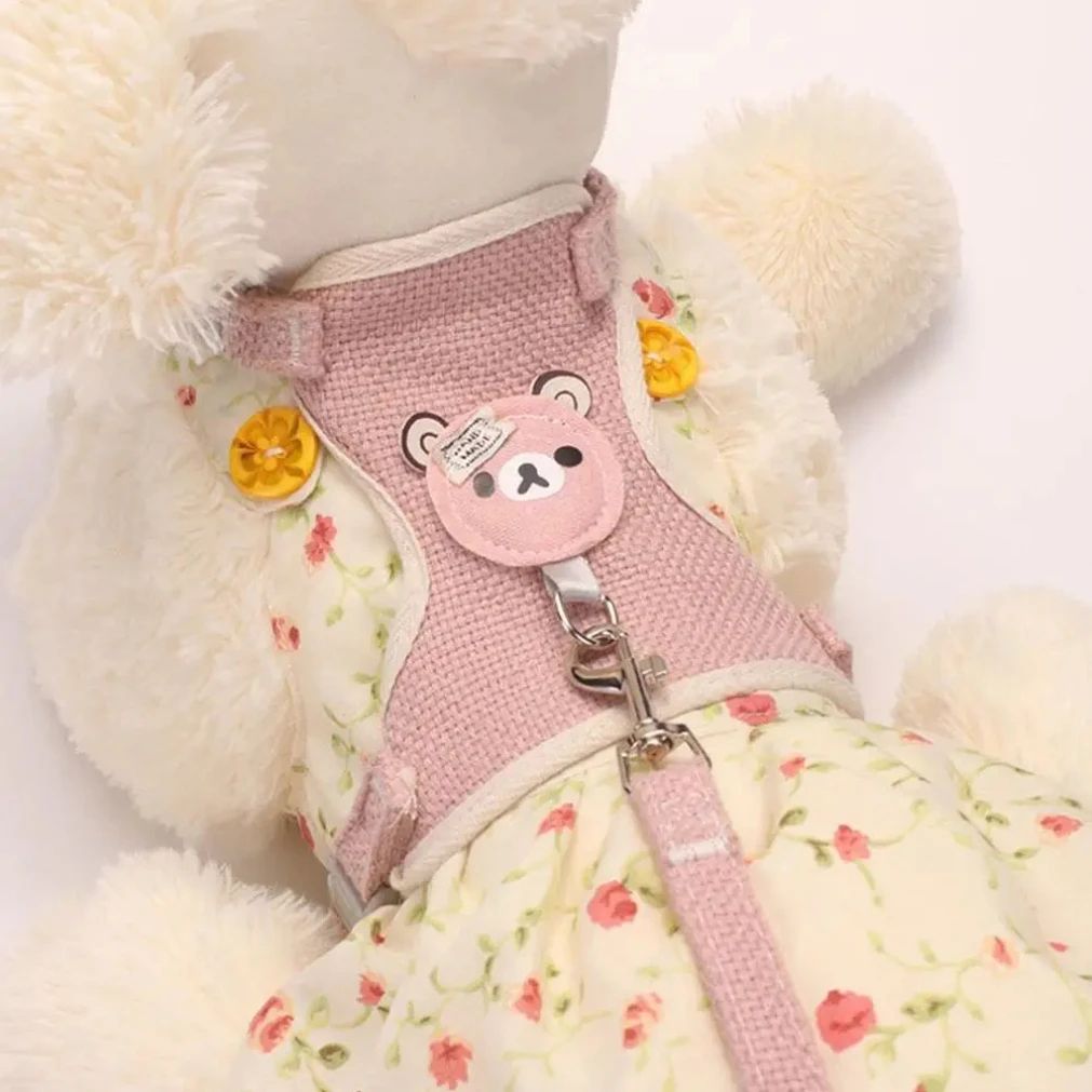 Adjustable Undershirt Style Pet Harness and Leash Set