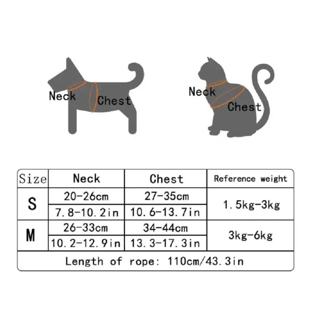 Adjustable Undershirt Style Pet Harness and Leash Set