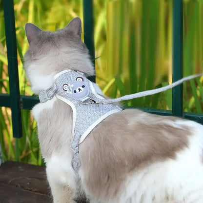 Adjustable Undershirt Style Pet Harness and Leash Set