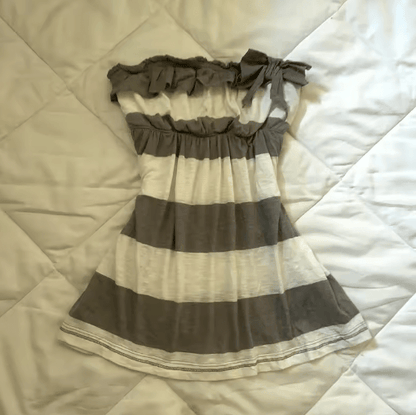 Y2K Backless Slim Sling Crop Tank Goth Punk Coquette Harajuku Top