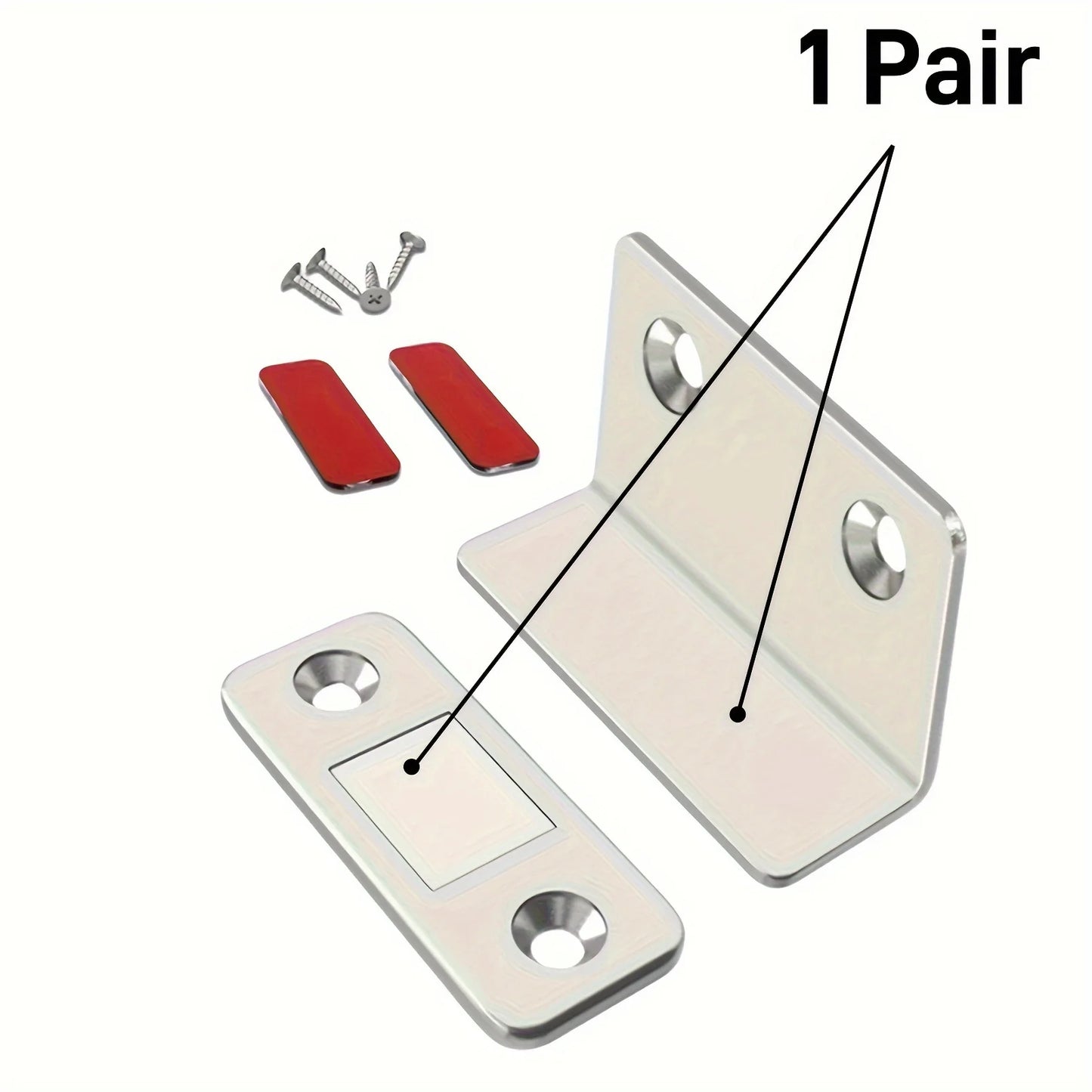 Invisible Magnetic Door Catch Latch Seamless Release Drill Free Mount Ideal for Sliding Doors Cabinets