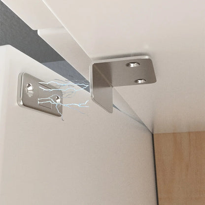 Invisible Magnetic Door Catch Latch Seamless Release Drill Free Mount Ideal for Sliding Doors Cabinets