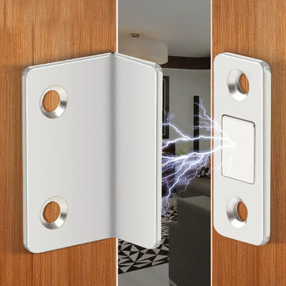 Invisible Magnetic Door Catch Latch Seamless Release Drill Free Mount Ideal for Sliding Doors Cabinets