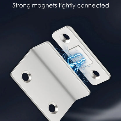Invisible Magnetic Door Catch Latch Seamless Release Drill Free Mount Ideal for Sliding Doors Cabinets