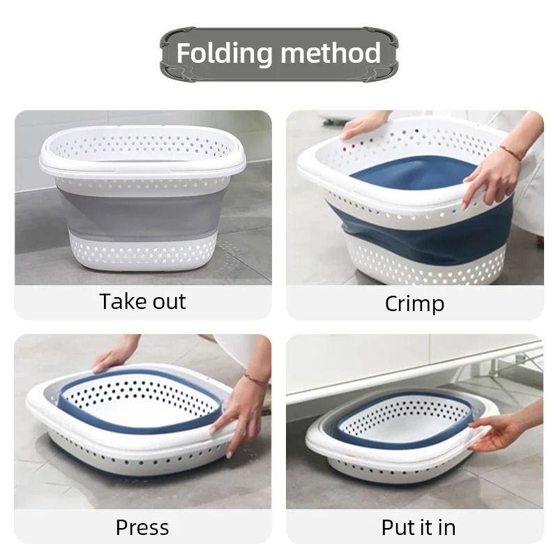 FlexPop Collapsible Laundry Basket Folding Pop Up Hamper