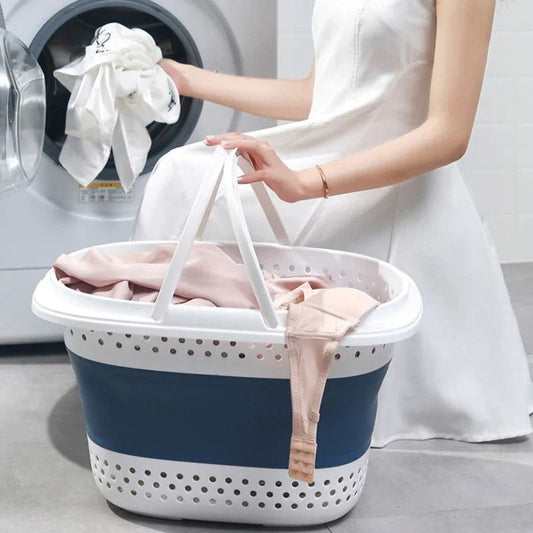 FlexPop Collapsible Laundry Basket Folding Pop Up Hamper
