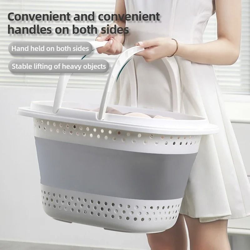 FlexPop Collapsible Laundry Basket Folding Pop Up Hamper