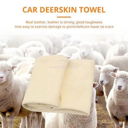 Natural Chamois Genuine Leather Drying Cloth