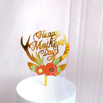 BloomWish Flower Birthday Cake Topper Happy Birthday Insert