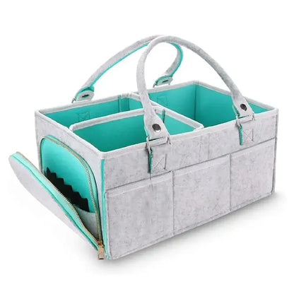 Children's Felt Diaper Storage Bag for Baby Toys and Diapers, Large Capacity Felt Diaper Bag