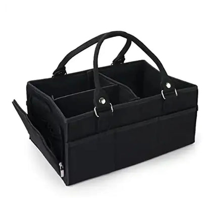 Children's Felt Diaper Storage Bag for Baby Toys and Diapers, Large Capacity Felt Diaper Bag
