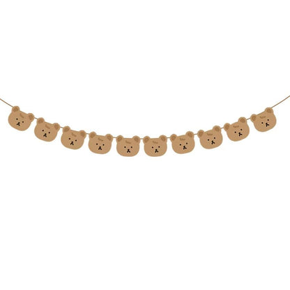 Coffee Brown Teddy Bear Balloon and Number Heart Balloon Set – Party Decorations