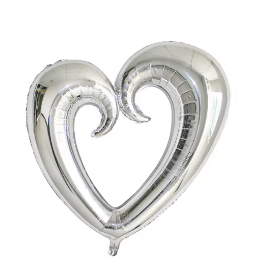 40 Inch Giant Heart Foil Balloon for Valentine and Wedding Decor
