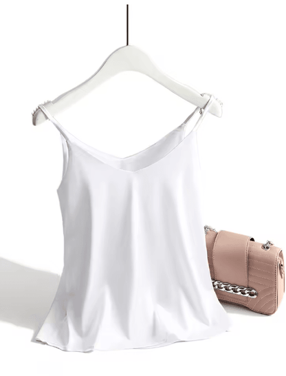 Spaghetti strap cami satin tank top summer camisole