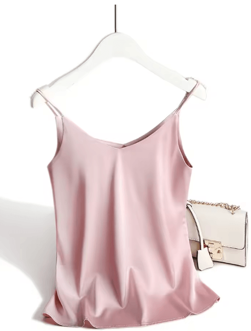 Spaghetti strap cami satin tank top summer camisole