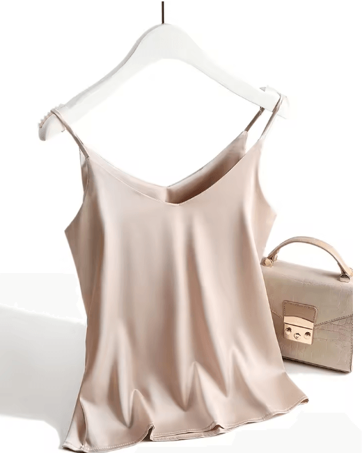 Spaghetti strap cami satin tank top summer camisole