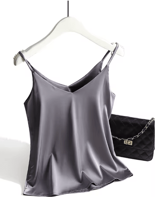 Spaghetti strap cami satin tank top summer camisole