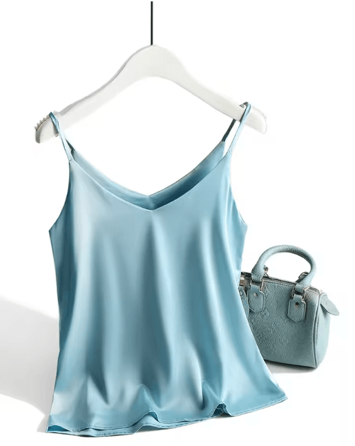 Spaghetti strap cami satin tank top summer camisole