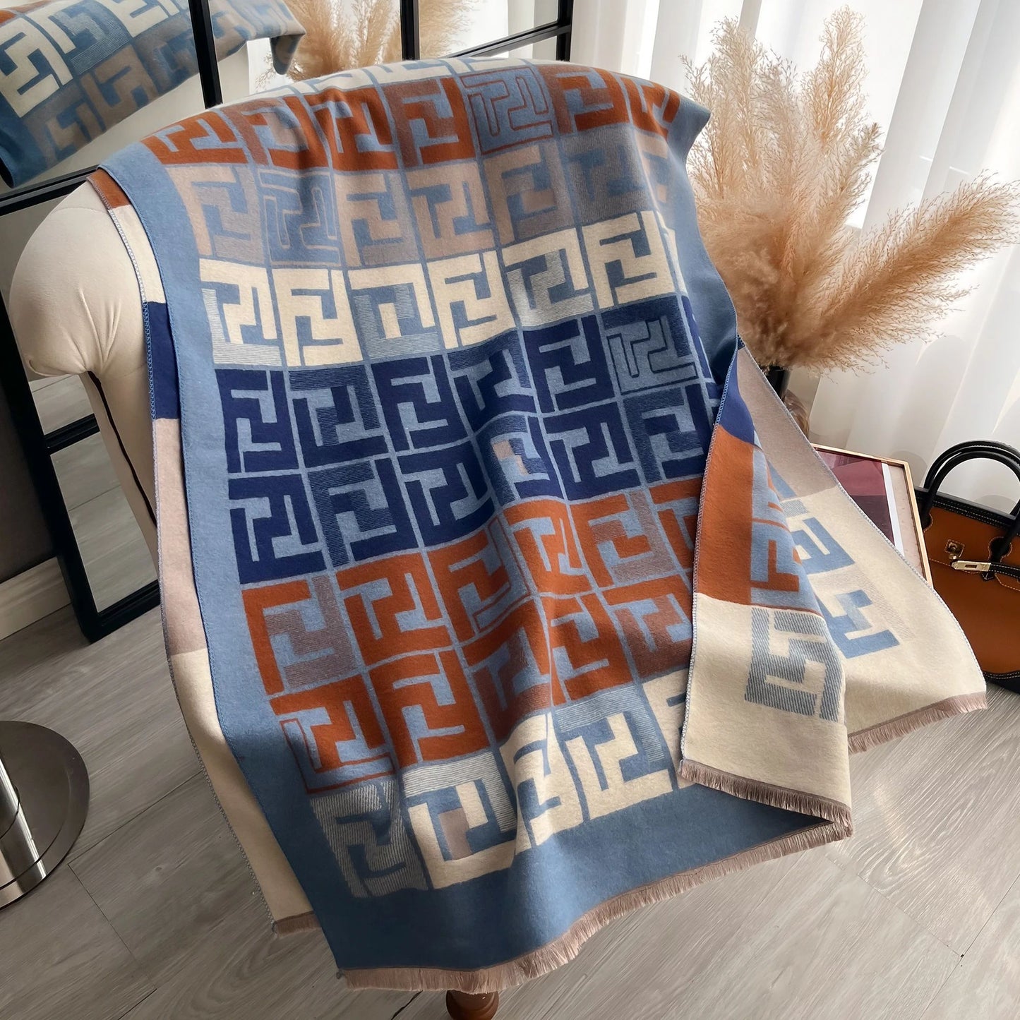 Luxury Two-Sided Print Pashmina Scarf