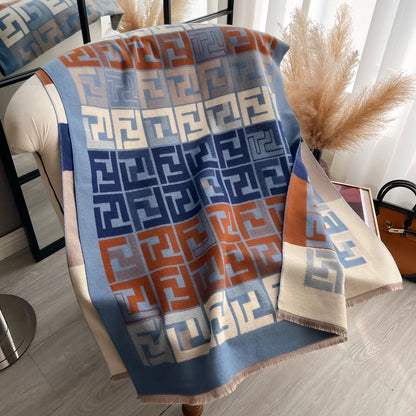 Luxury Two-Sided Print Pashmina Scarf