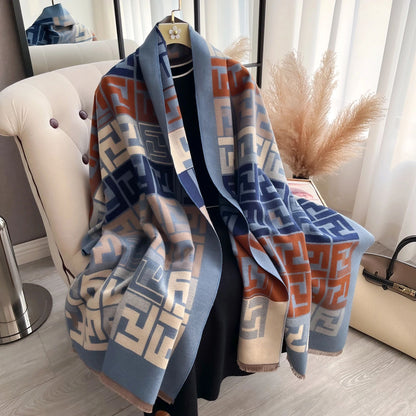 Luxury Two-Sided Print Pashmina Scarf