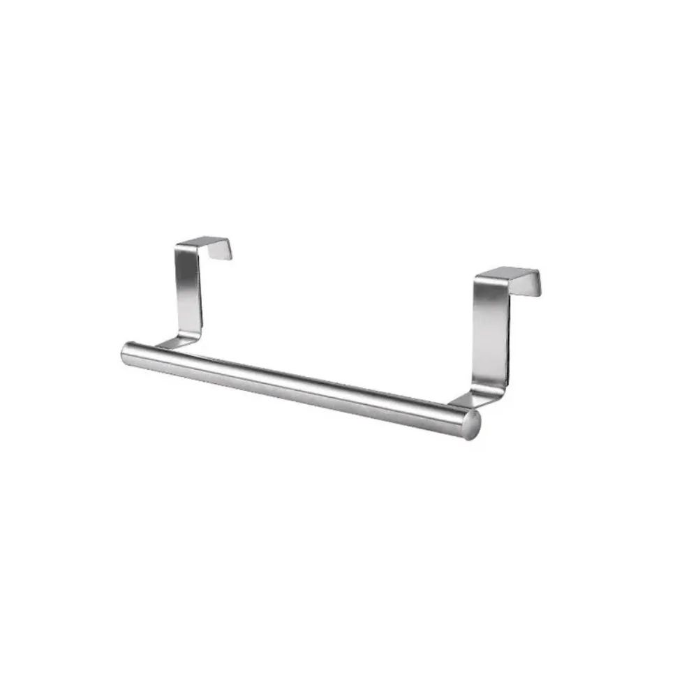 No-Drill Stainless Steel Towel Bar – Over the Door Space-Saving Bathroom & Kitchen Rack