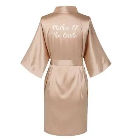 Plus Size Satin Silk Wedding Robes – Elegant Bride & Bridesmaid Gown for Maid of Honor