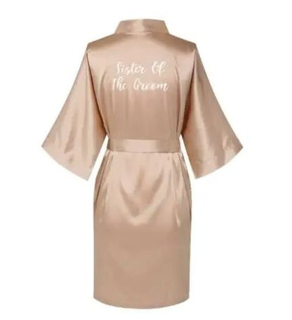 Plus Size Satin Silk Wedding Robes – Elegant Bride & Bridesmaid Gown for Maid of Honor