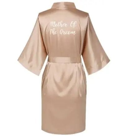 Plus Size Satin Silk Wedding Robes – Elegant Bride & Bridesmaid Gown for Maid of Honor