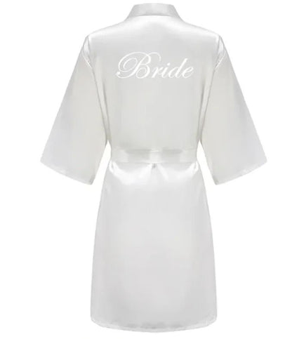 Plus Size Satin Silk Wedding Robes – Elegant Bride & Bridesmaid Gown for Maid of Honor