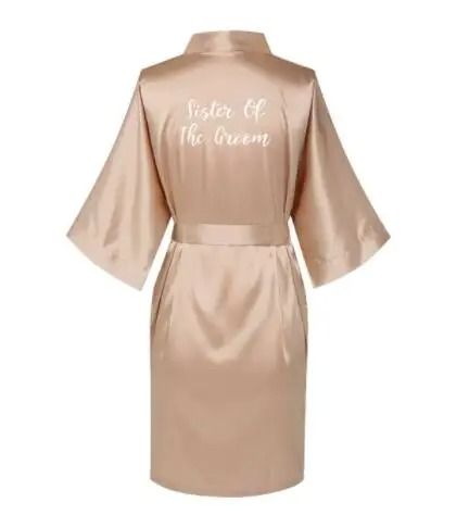 Plus Size Satin Silk Wedding Robes – Elegant Bride & Bridesmaid Gown for Maid of Honor