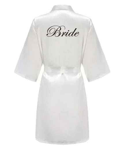 Plus Size Satin Silk Wedding Robes – Elegant Bride & Bridesmaid Gown for Maid of Honor