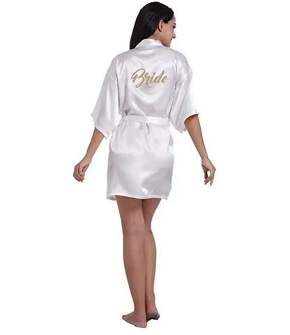 Plus Size Satin Silk Wedding Robes – Elegant Bride & Bridesmaid Gown for Maid of Honor