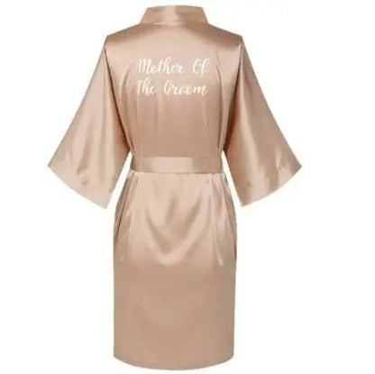 Plus Size Satin Silk Wedding Robes – Elegant Bride & Bridesmaid Gown for Maid of Honor