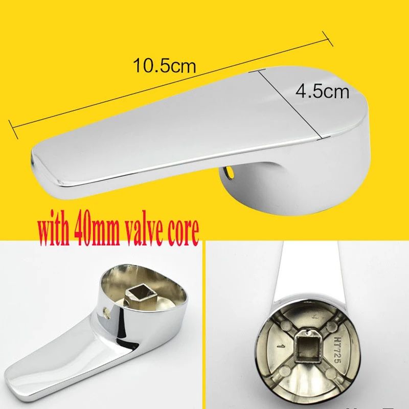 Universal replacement faucet handle (Metal, Single-Lever) for Bathroom & Kitchen Hot/Cold Control