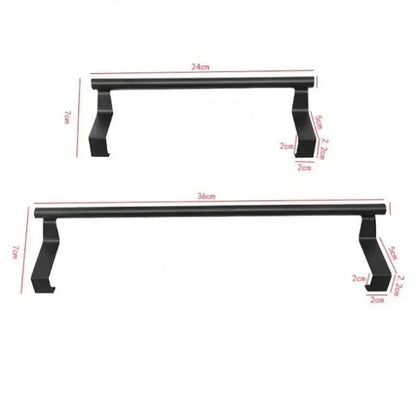 Stainless Steel Over the Door Towel Rack – Space-Saving Bathroom & Kitchen Organizer