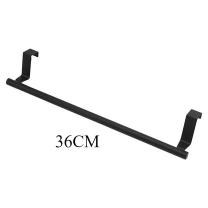 Stainless Steel Over the Door Towel Rack – Space-Saving Bathroom & Kitchen Organizer