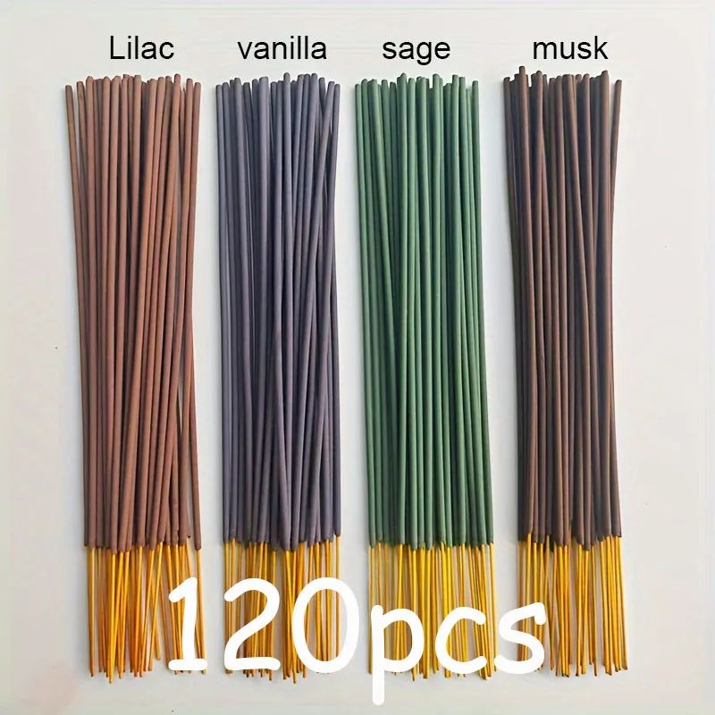 120pcs Long-Lasting Natural Incense Sticks